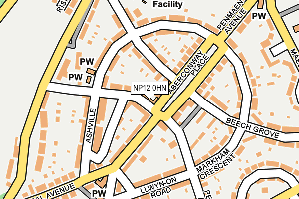NP12 0HN map - OS OpenMap – Local (Ordnance Survey)