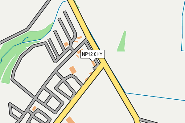 NP12 0HY map - OS OpenMap – Local (Ordnance Survey)