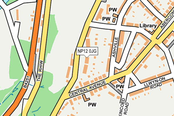 NP12 0JG map - OS OpenMap – Local (Ordnance Survey)