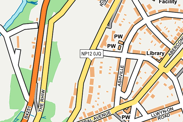 NP12 0JQ map - OS OpenMap – Local (Ordnance Survey)