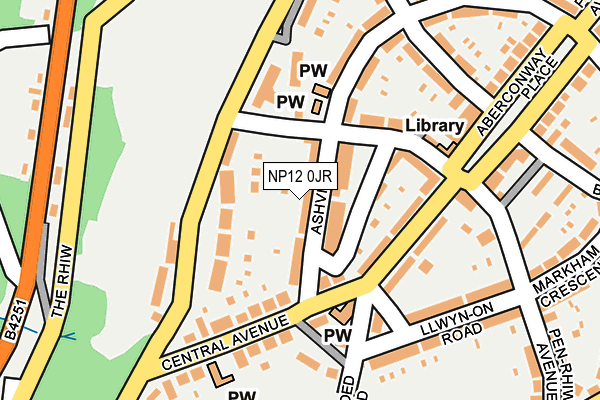 NP12 0JR map - OS OpenMap – Local (Ordnance Survey)