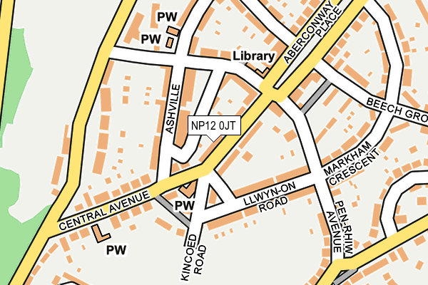 NP12 0JT map - OS OpenMap – Local (Ordnance Survey)