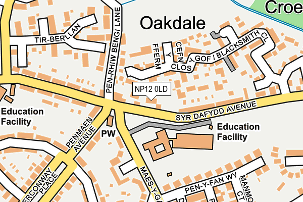 NP12 0LD map - OS OpenMap – Local (Ordnance Survey)