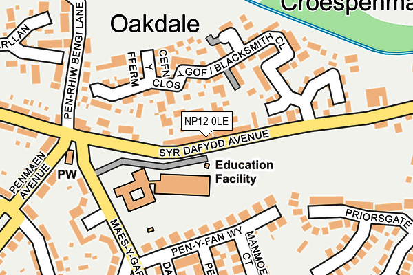 NP12 0LE map - OS OpenMap – Local (Ordnance Survey)