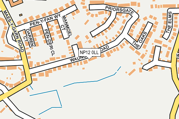 NP12 0LL map - OS OpenMap – Local (Ordnance Survey)
