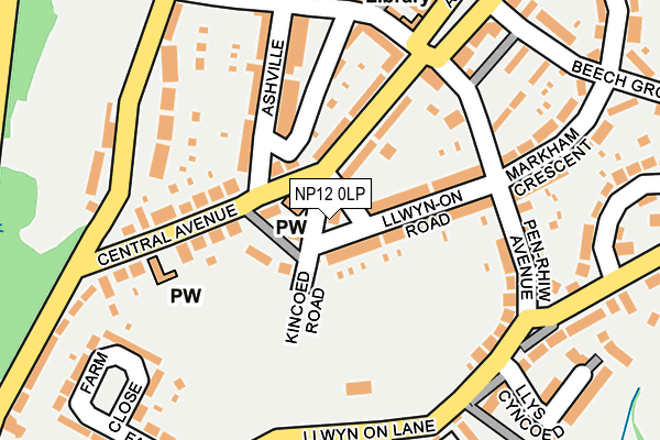 NP12 0LP map - OS OpenMap – Local (Ordnance Survey)