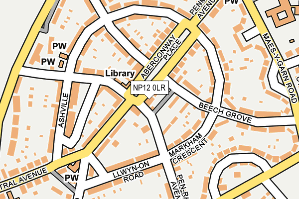 NP12 0LR map - OS OpenMap – Local (Ordnance Survey)