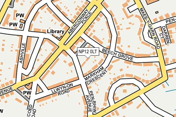 NP12 0LT map - OS OpenMap – Local (Ordnance Survey)