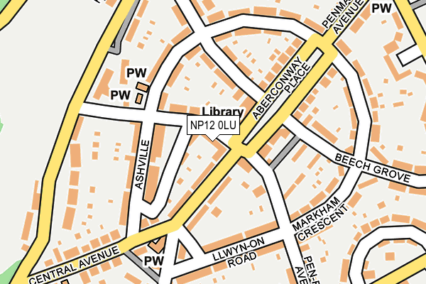 NP12 0LU map - OS OpenMap – Local (Ordnance Survey)