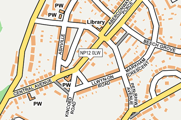NP12 0LW map - OS OpenMap – Local (Ordnance Survey)