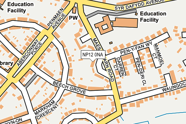 NP12 0NA map - OS OpenMap – Local (Ordnance Survey)