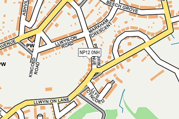 NP12 0NH map - OS OpenMap – Local (Ordnance Survey)