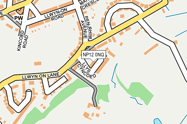 NP12 0NQ map - OS OpenMap – Local (Ordnance Survey)