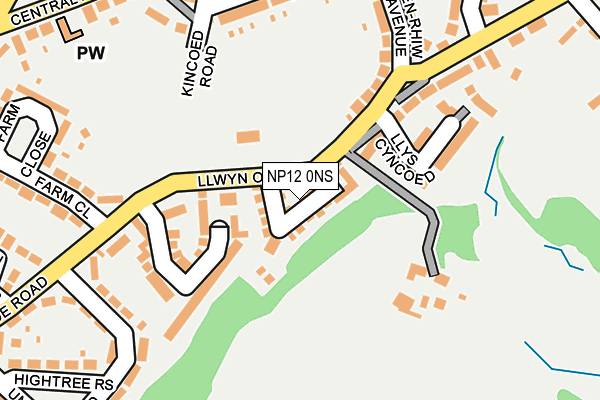 NP12 0NS map - OS OpenMap – Local (Ordnance Survey)