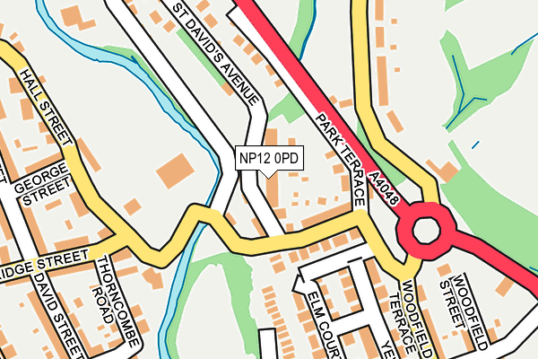NP12 0PD map - OS OpenMap – Local (Ordnance Survey)