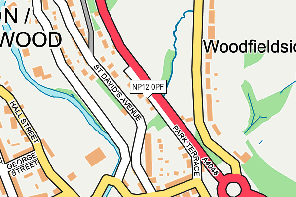 NP12 0PF map - OS OpenMap – Local (Ordnance Survey)