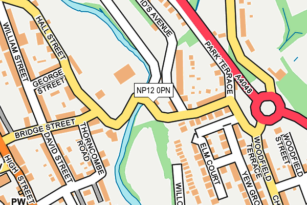 NP12 0PN map - OS OpenMap – Local (Ordnance Survey)