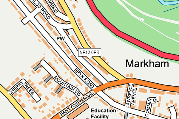 NP12 0PR map - OS OpenMap – Local (Ordnance Survey)