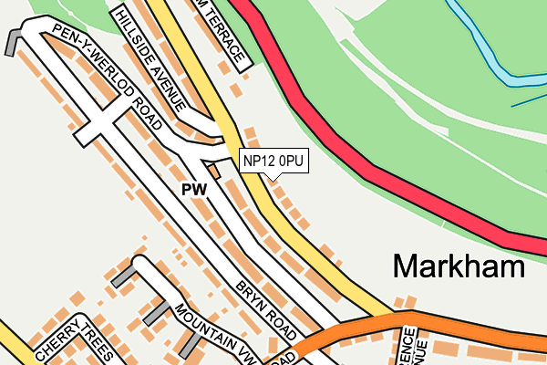 NP12 0PU map - OS OpenMap – Local (Ordnance Survey)