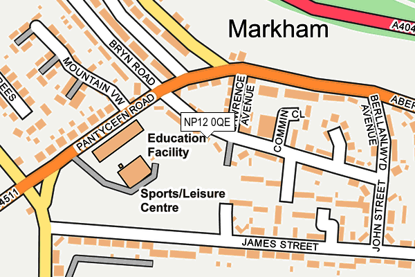 NP12 0QE map - OS OpenMap – Local (Ordnance Survey)