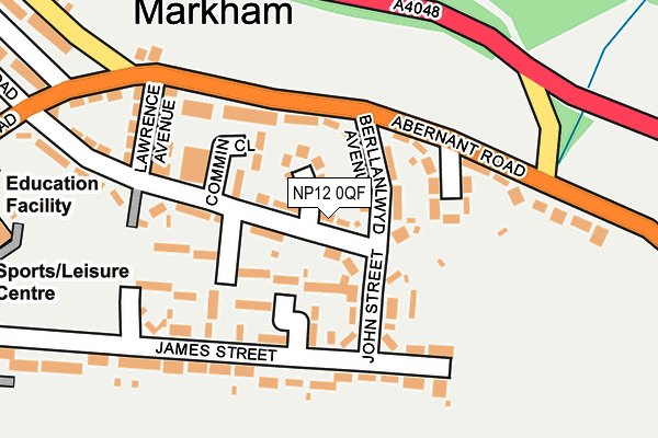 NP12 0QF map - OS OpenMap – Local (Ordnance Survey)