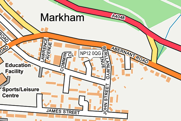 NP12 0QG map - OS OpenMap – Local (Ordnance Survey)