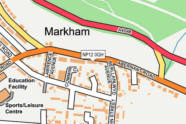 NP12 0QH map - OS OpenMap – Local (Ordnance Survey)