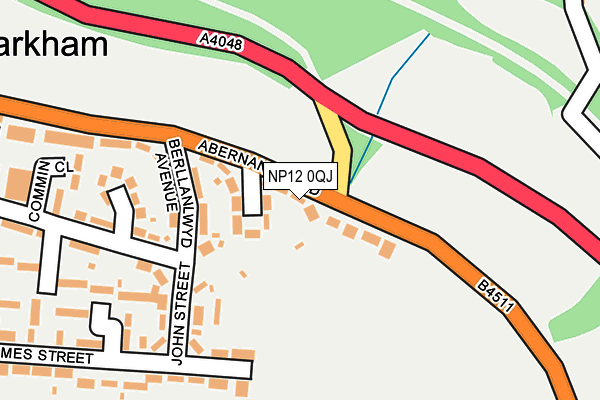NP12 0QJ map - OS OpenMap – Local (Ordnance Survey)