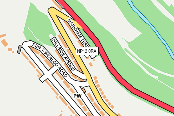 NP12 0RA map - OS OpenMap – Local (Ordnance Survey)