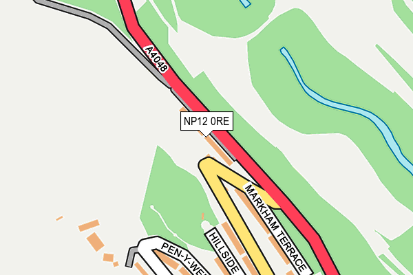 NP12 0RE map - OS OpenMap – Local (Ordnance Survey)