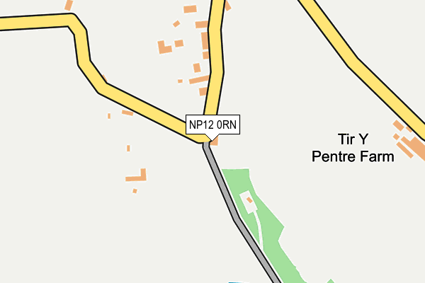 NP12 0RN map - OS OpenMap – Local (Ordnance Survey)