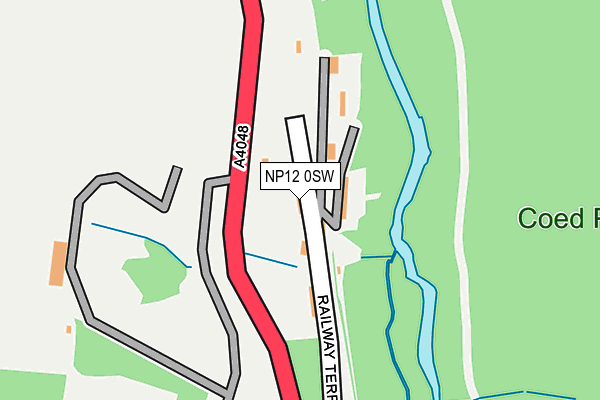 NP12 0SW map - OS OpenMap – Local (Ordnance Survey)