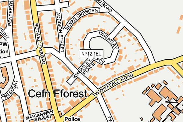 NP12 1EU map - OS OpenMap – Local (Ordnance Survey)