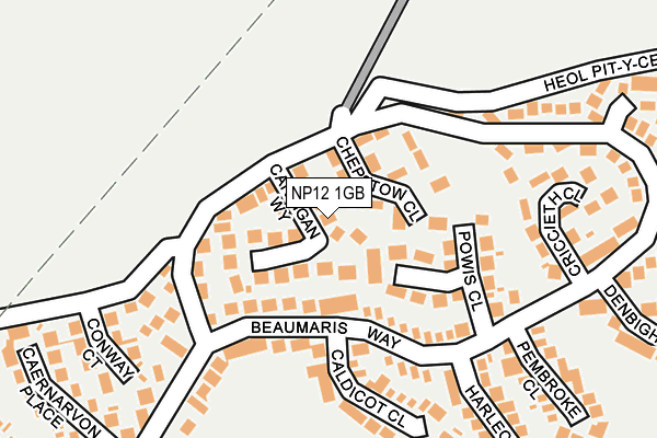 NP12 1GB map - OS OpenMap – Local (Ordnance Survey)
