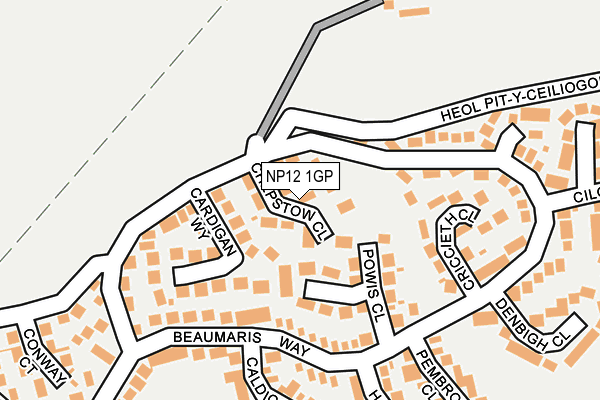 NP12 1GP map - OS OpenMap – Local (Ordnance Survey)