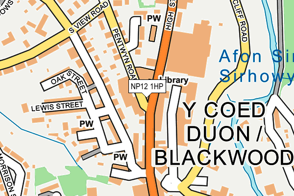 NP12 1HP map - OS OpenMap – Local (Ordnance Survey)