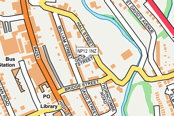 NP12 1NZ map - OS OpenMap – Local (Ordnance Survey)