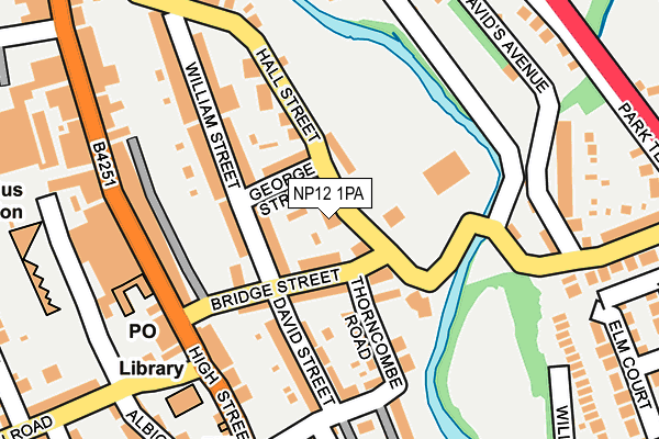 NP12 1PA map - OS OpenMap – Local (Ordnance Survey)