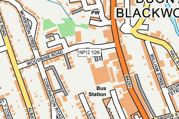 NP12 1QN map - OS OpenMap – Local (Ordnance Survey)