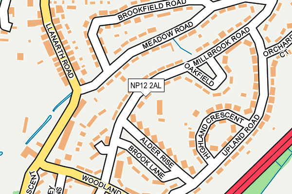NP12 2AL map - OS OpenMap – Local (Ordnance Survey)