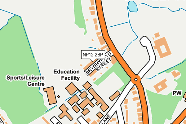 NP12 2BP map - OS OpenMap – Local (Ordnance Survey)