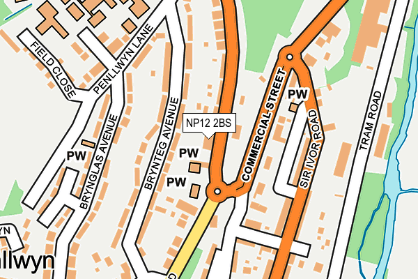 NP12 2BS map - OS OpenMap – Local (Ordnance Survey)