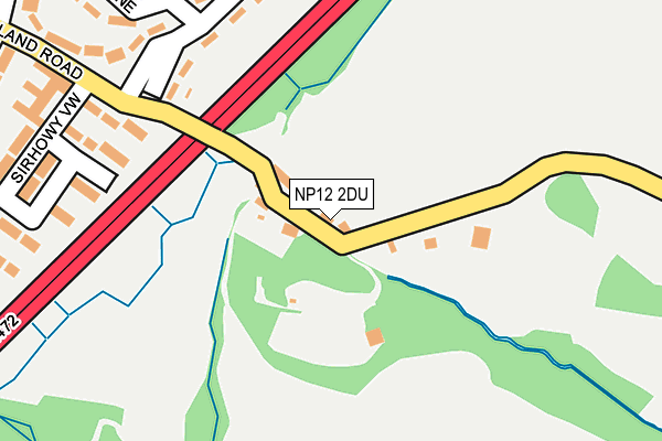 NP12 2DU map - OS OpenMap – Local (Ordnance Survey)