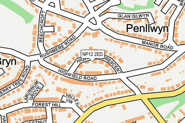 NP12 2ED map - OS OpenMap – Local (Ordnance Survey)