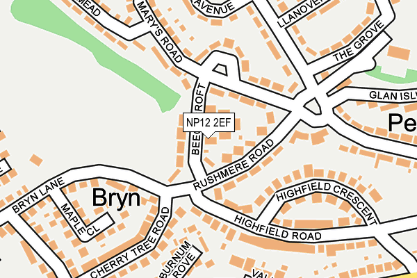 NP12 2EF map - OS OpenMap – Local (Ordnance Survey)