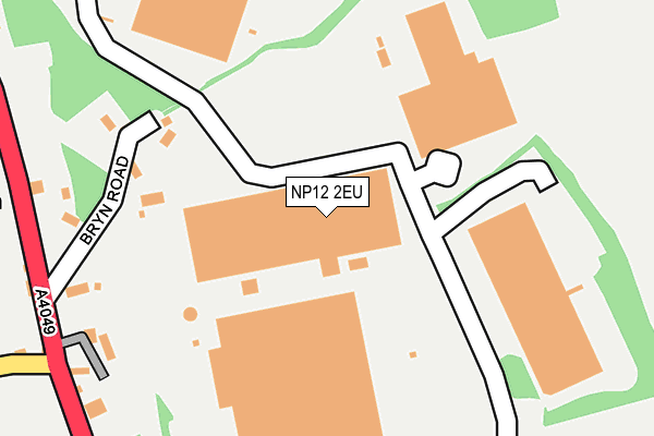 NP12 2EU map - OS OpenMap – Local (Ordnance Survey)