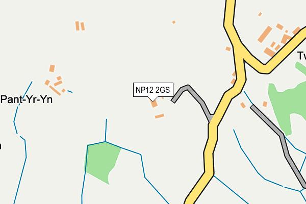 NP12 2GS map - OS OpenMap – Local (Ordnance Survey)