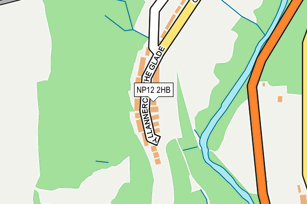 NP12 2HB map - OS OpenMap – Local (Ordnance Survey)