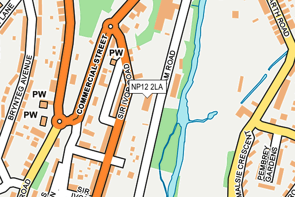 NP12 2LA map - OS OpenMap – Local (Ordnance Survey)
