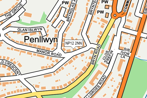 NP12 2NN map - OS OpenMap – Local (Ordnance Survey)